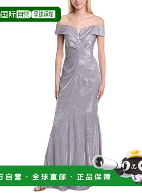 自营 rene ruiz雷内 鲁伊斯美人鱼礼服-紫色 美国奥莱直发鱼尾裙