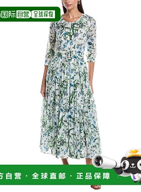 自营Samantha Sung Melanie Midi连衣裙-绿色 美国奥莱直发