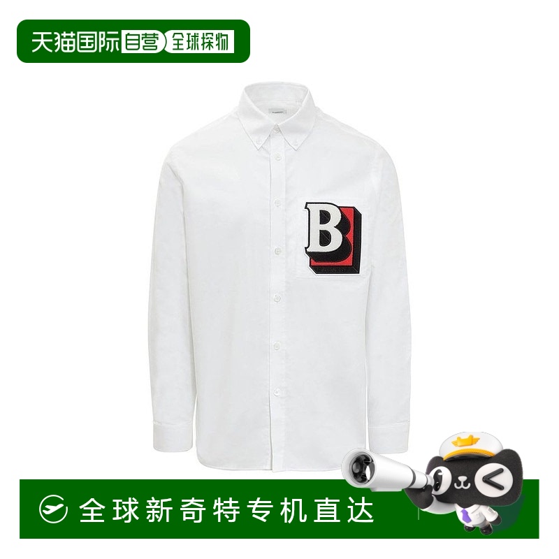自营 Burberry Cotton Men's Shirt - white 【美国奥莱】直发