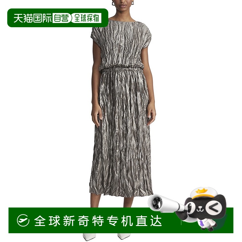 自营 lafayette 148 new yorkLafayette 148纽约迷笛连衣裙-银色