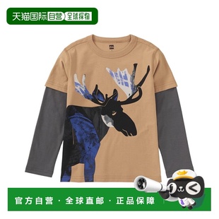 自营Tea Collection Graphic T-Shirt - brown 美国奥莱直发