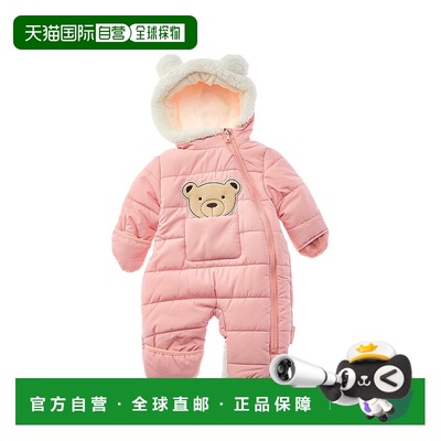 自营Wippette 3D Cute Bear Applique Quilted Pram - orange 美