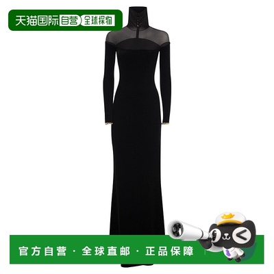 自营elisabetta franchiRed Carpet Dress In Velvet And Jersey