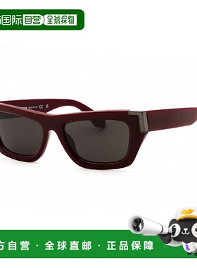 自营Palm Angels Sunglasses Cat Eye Full Rim, Black Frame And