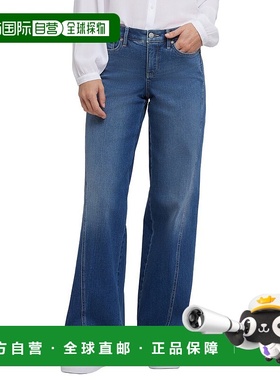 自营NYDJ Teresa Romantic Indigo Wide Leg Jean - blue 美国奥