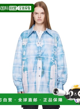 1h可退 香港直邮潮奢 Andersson Bell 女士 蓝色 Trompe L'oeil P