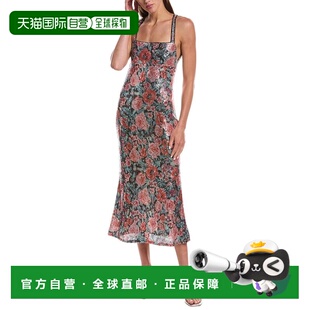 自营For Love & Lemons Ladonna Midi连衣裙-Multi 美国奥莱直发