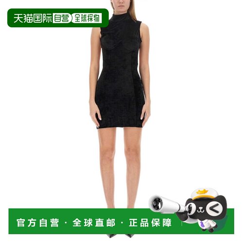 自营gcdsBackless Slim Fit Mini Dress - black 美国奥莱直发