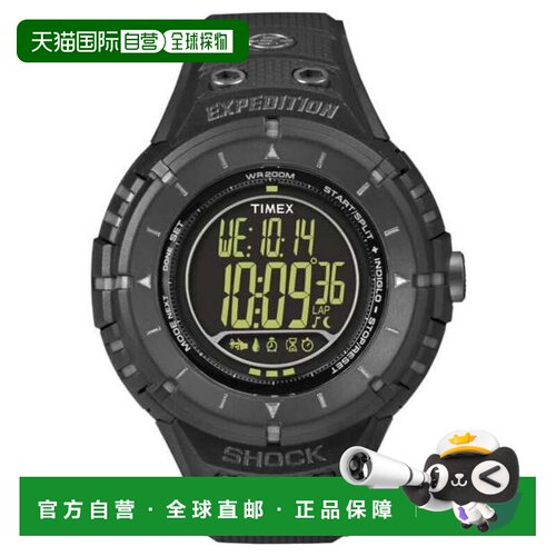 自营Timex Men's Expedition Black Round 49mm - black 美国奥莱