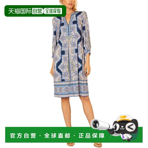 自营Hale Bob Avah连衣裙-蓝色 美国奥莱直发