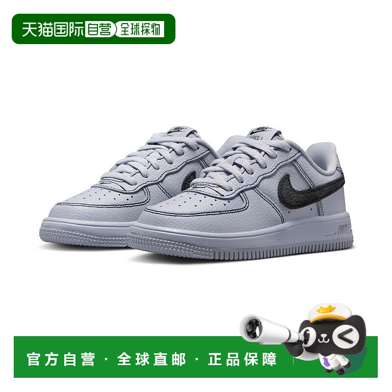 自营Pre School Nike Force 1 Low Lv8 3_Wolf Grey/Black - grey