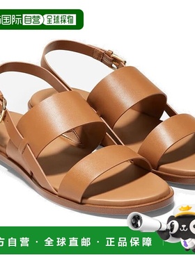 自营Cole Haan Flynn W20756 Flat Women's Pecan Leather Slingb