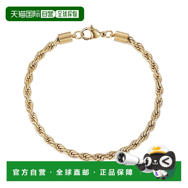 自营adorniaTarnish Resistant 18k Gold Plated Rope Chain Brac