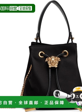 1h可退 香港直邮潮奢 versace 范思哲 女士 黑色迷你 La Medusa S