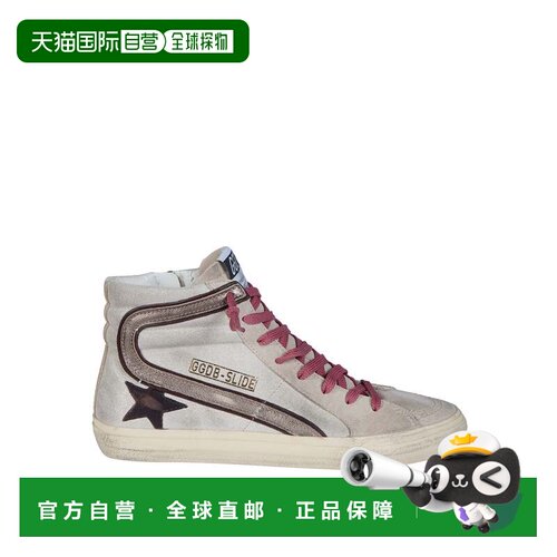 自营golden gooseSlide Shimmer绒面革鞋面Star Wave运动鞋-灰色