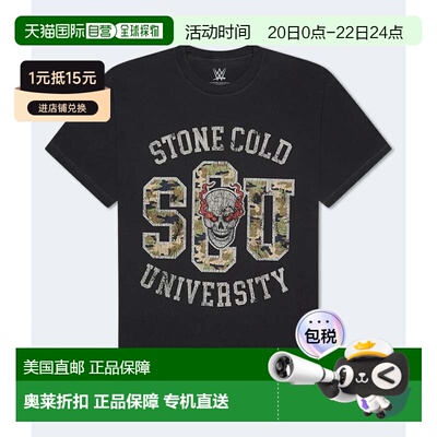 自营Aeropostale Wwe Stone Cold University Relaxed Graphic Te