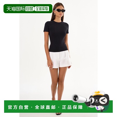 自营lamarqueMoa | Jersey Crew Neck Tee - black 美国奥莱直发