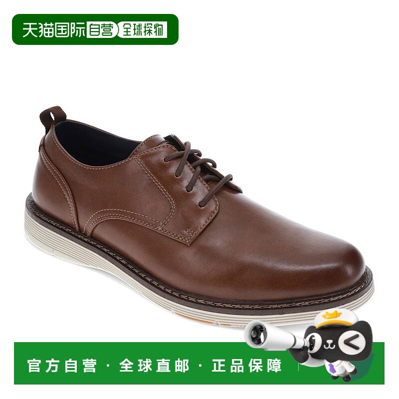 自营Dockers男士Easedale连衣裙休闲系带牛津鞋-干邑白兰地 美国