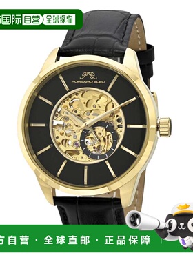 自营Porsamo Bleu Men's Cassius Automatic Gold Tone & Black W