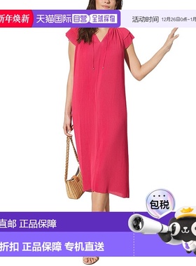 自营 J.McLaughlin Aisha连衣裙-红色 美国奥莱直发