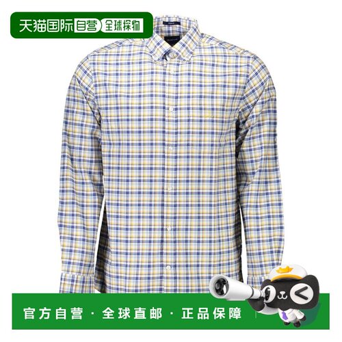 自营Gant Cotton Mens Men's Shirt - yellow 美国奥莱直发