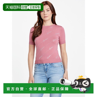 自营 guess生态佩吉毛衣上衣-皇家紫红色 美国奥莱直发