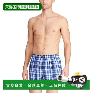 Ralph Polo Lauren 男士 格子 格纹单扣门襟平角裤 美国直邮