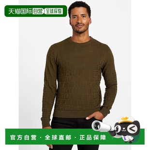 Logo Textured Sweater dusty 美国奥 自营guessEco sage Pedro