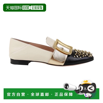自营Bally Janelle 女式 6225475 黑色皮革铆钉拖鞋 - 多色 美国