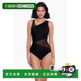 自营Women's Miraclesuit Illusionist Azura Swimsuit Black Str
