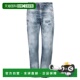 牛仔裤 Dsquared2男士 高腰徽标褪色做旧休闲时 美国直邮 1h可退