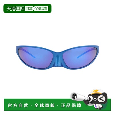 自营balenciagaShield-Frame铝合金太阳眼镜-蓝色 美国奥莱直发