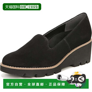 自营Women Black Heel Casu Loafers Wedge Willa Vionic Suede