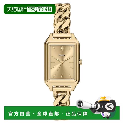 自营Fossil Women's Raquel Gold Dial Watch - gold 美国奥莱直