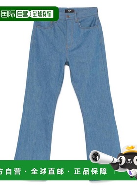 自营Amiri Men's Retro Indigo Crease Flared Jeans - retro ind