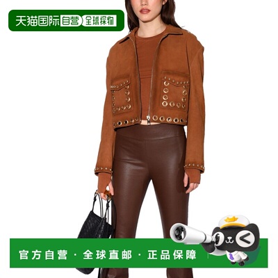 自营Walter Baker Jolene皮夹克-棕色 美国奥莱直发