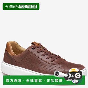 自营Johnston & Murphy Anders Perfed U-Throat Dark Brown Casu