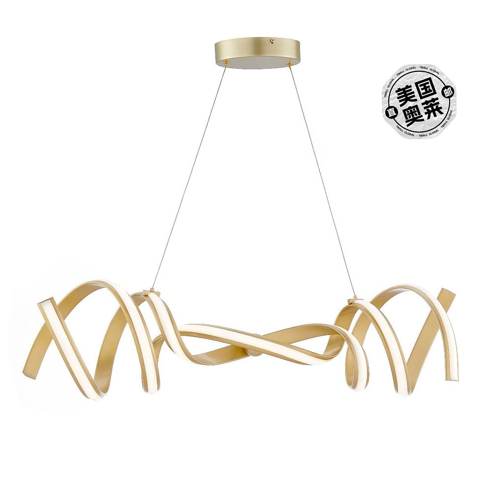 finesse decor慕尼黑 led 水平枝形吊灯 金 金【美国奥莱】