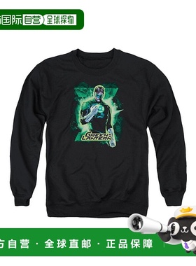 自营 gildan美国正义联盟 Gl Brooding 成人圆领运动衫 - 黑色 美