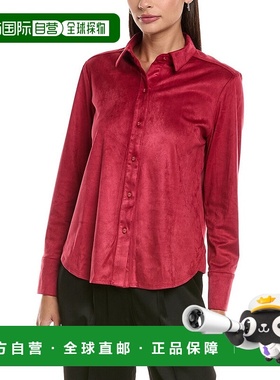 自营tyler boe Microsuede Club Shirt - red 美国奥莱直发