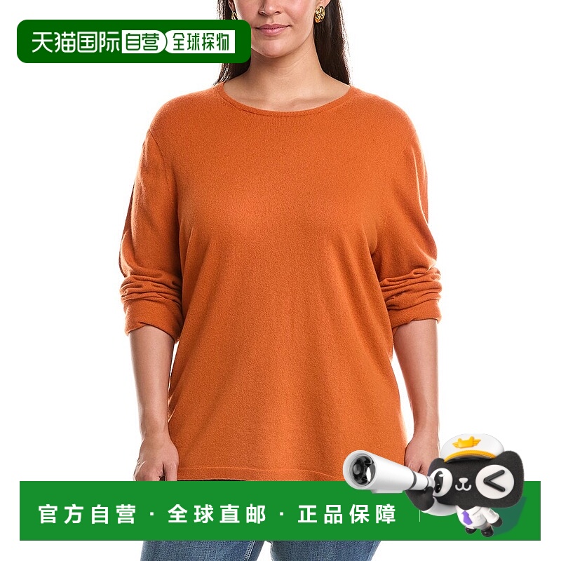 自营Marina Rinaldi Plus Orma羊绒毛衣-红色 美国奥莱直发