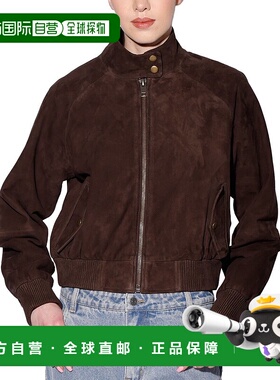 自营Walter Baker Bowie Suede Jacket - Brown 皮衣美国直发奥莱
