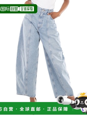 自营Agolde Ladies Exposure （与 WSH 进入） 基督教宽腿牛仔裤