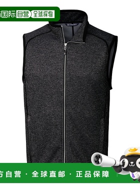 自营 cutter & buckCutter&Buck Mainsail针织男式全拉链背心-炭