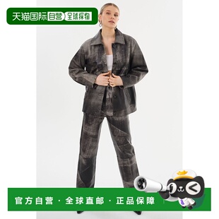 自营 lamarque普雷斯利|皮革卸扣-化石灰 美国奥莱直发长袖外套