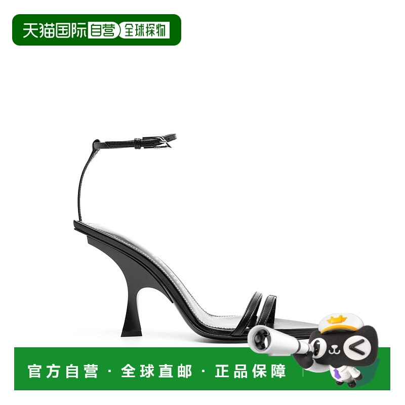自营the atticoAttico Ester错配95凉鞋-黑色 美国奥莱直发