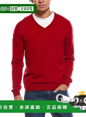 自营Mette Cashmere V-Neck Sweater - red 美国奥莱直发毛衣