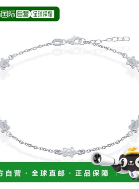 自营 simona925 纯银海龟脚链 - 银白色 美国奥莱直发