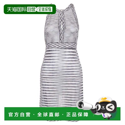自营Missoni Armonia metallic striped jersey lurex knit dress