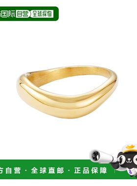 自营adorniaTarnish Resistant 18k Gold Plated Curved Band - g